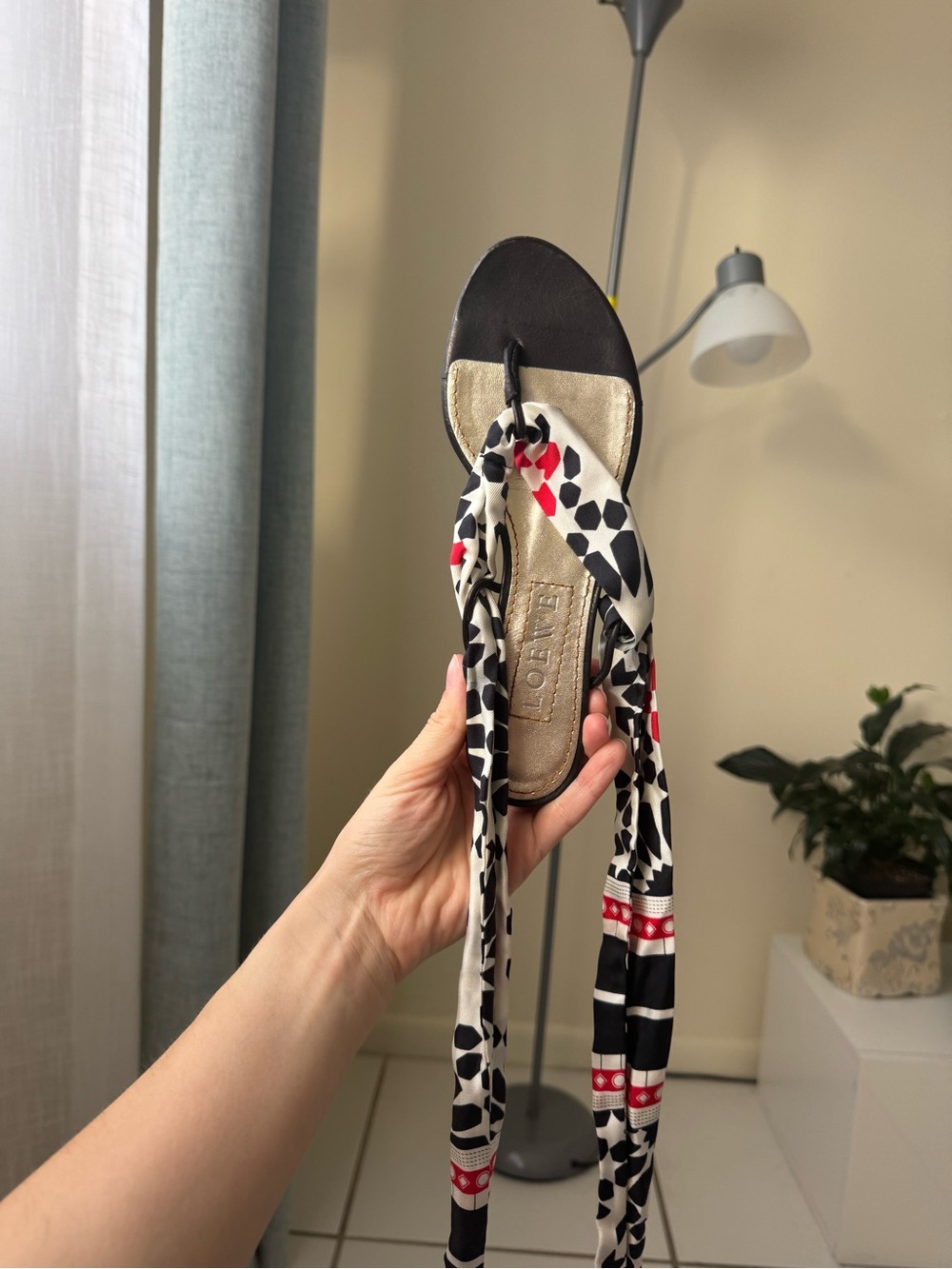 Women’s Silk LOEWE Sandal size 36 - Picture 6 of 7